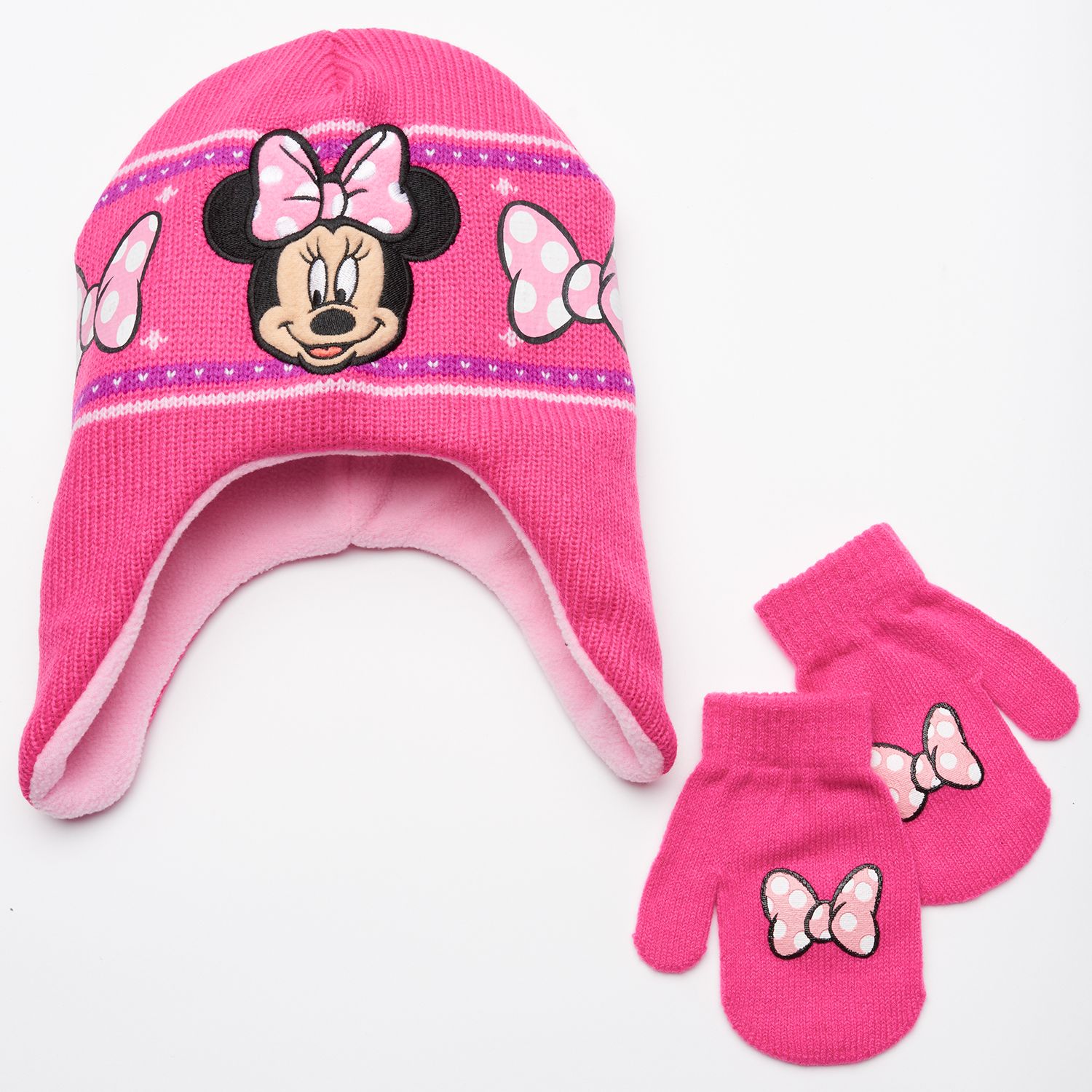 minnie mouse hat and mittens