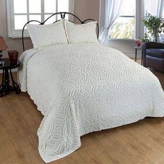 Wedding Ring Chenille Bedspread