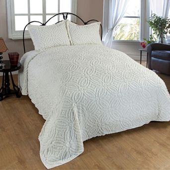 Wedding Ring Chenille Bedspread
