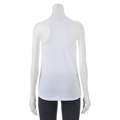 Chin Up Juniors' Graphic Racerback Tank Top