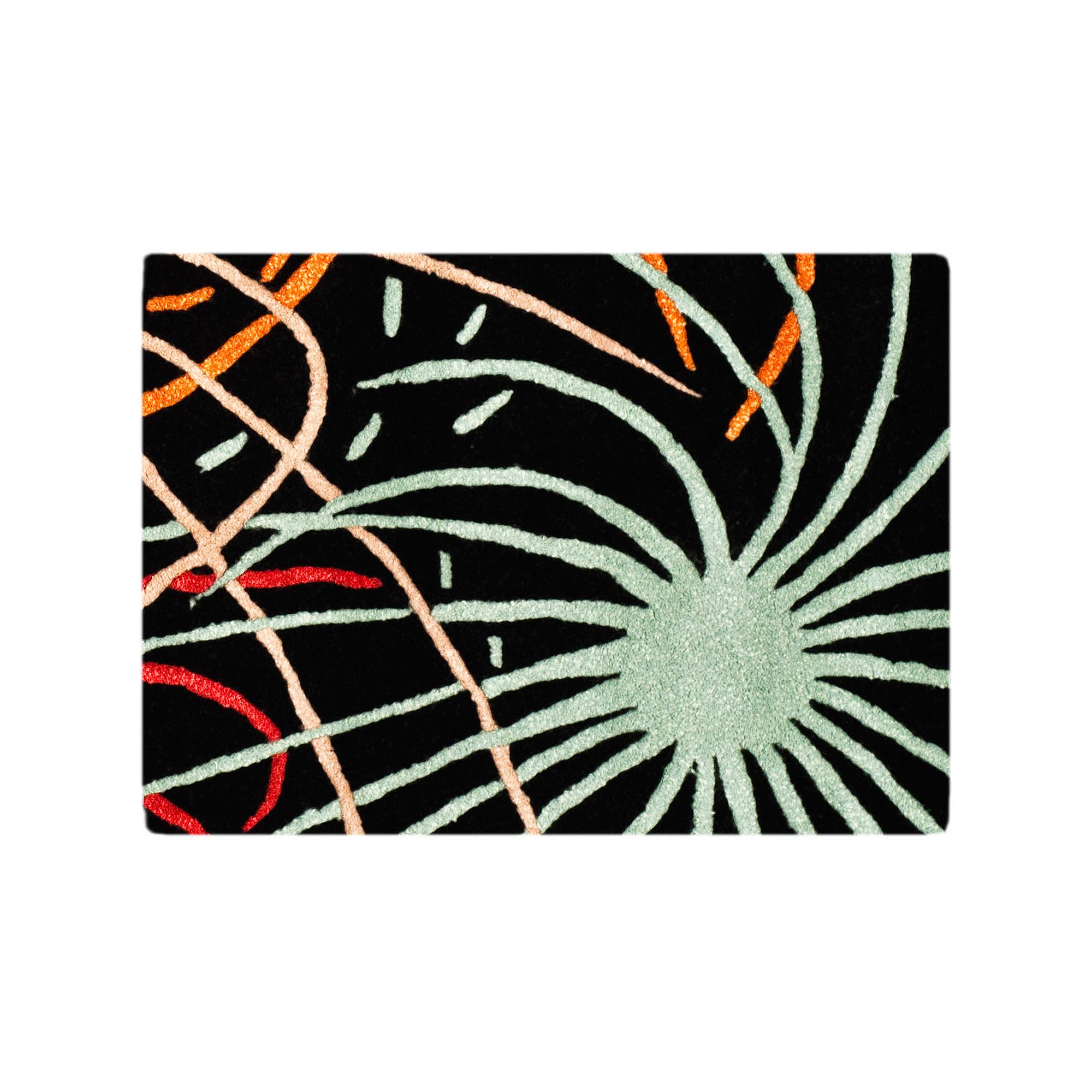 Safavieh Soho Black Starburst Rug, Black Team