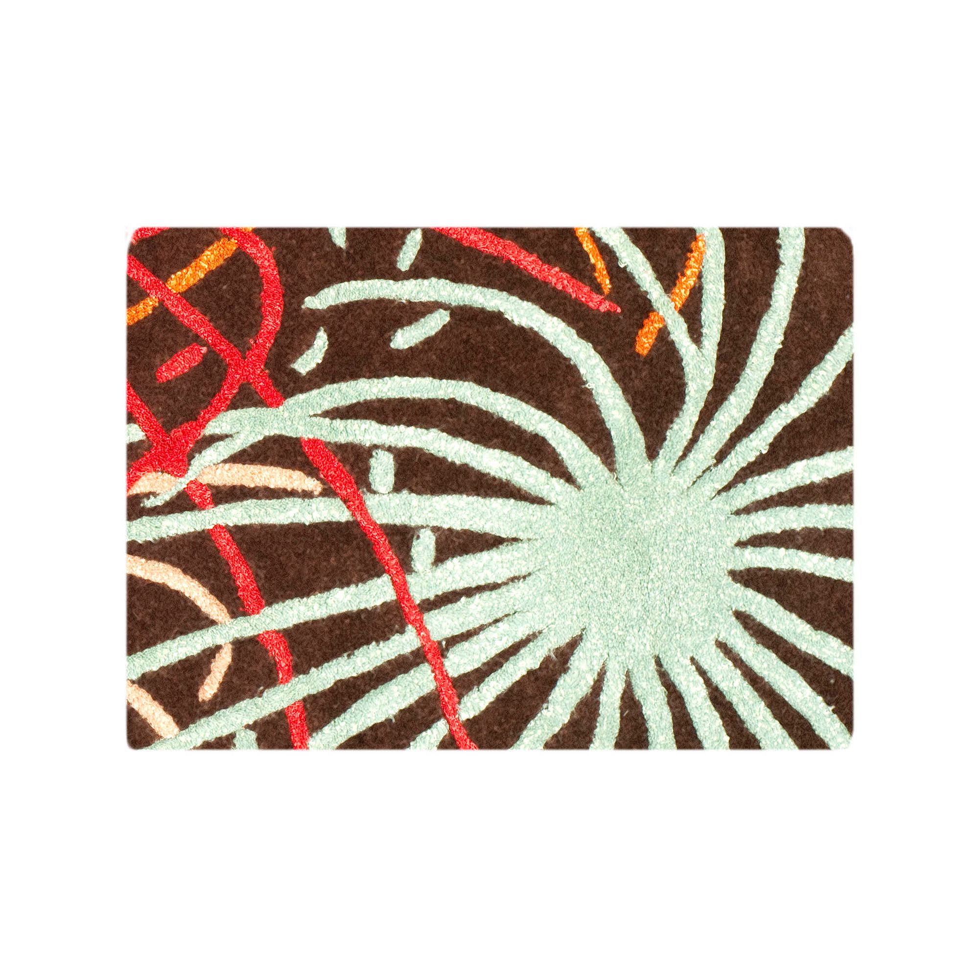Safavieh Soho Black Starburst Rug, Brown Team