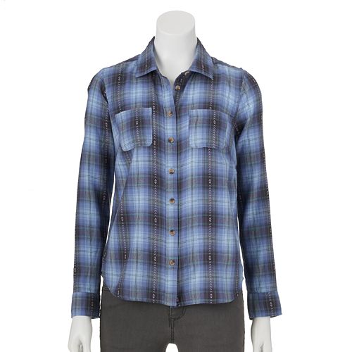 SONOMA Goods for Life® Plaid Flannel Shirt - Women's