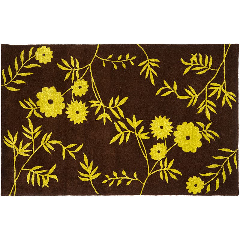 Safavieh Soho Modern Floral Rug, Brown, 5X8 Ft