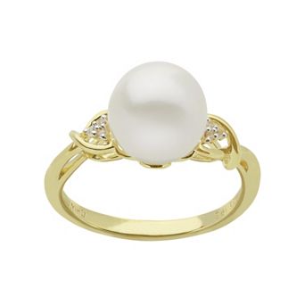 PearLustre by Imperial 14k Gold Over Silver Freshwater Cultured Pearl Ring
