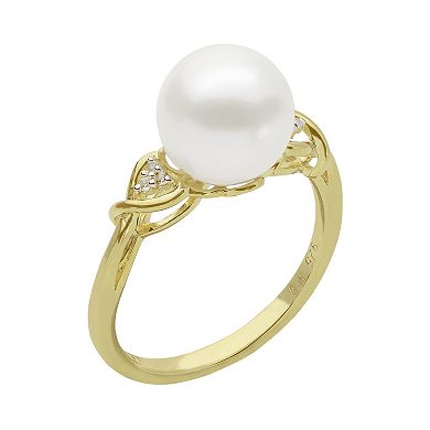 PearLustre by Imperial 14k Gold Over Silver Freshwater Cultured Pearl Ring