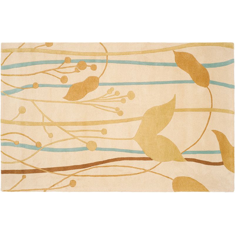 Safavieh Soho Floral Rug, Beig/Green, 7.5X9.5 Ft