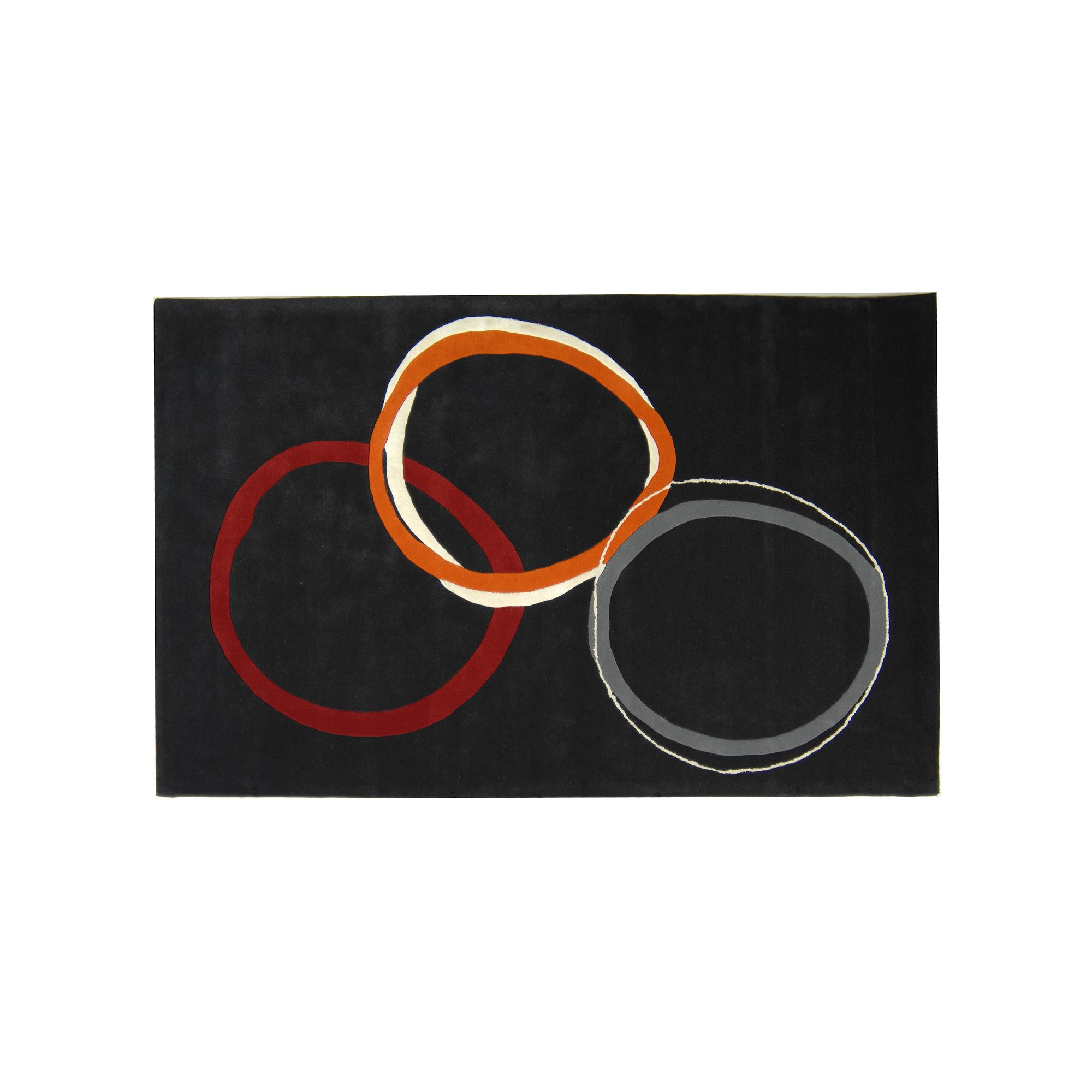 Safavieh Soho Minimalist Circles Wool Rug, Grey