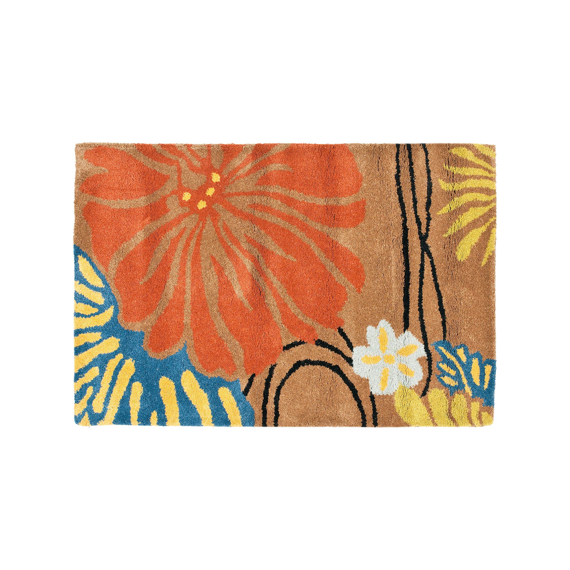 Safavieh Soho Oversized Floral Rug, Brown Team
