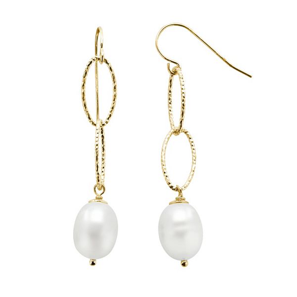 PearLustre by Imperial 14k Gold Over Silver Freshwater Cultured Pearl ...