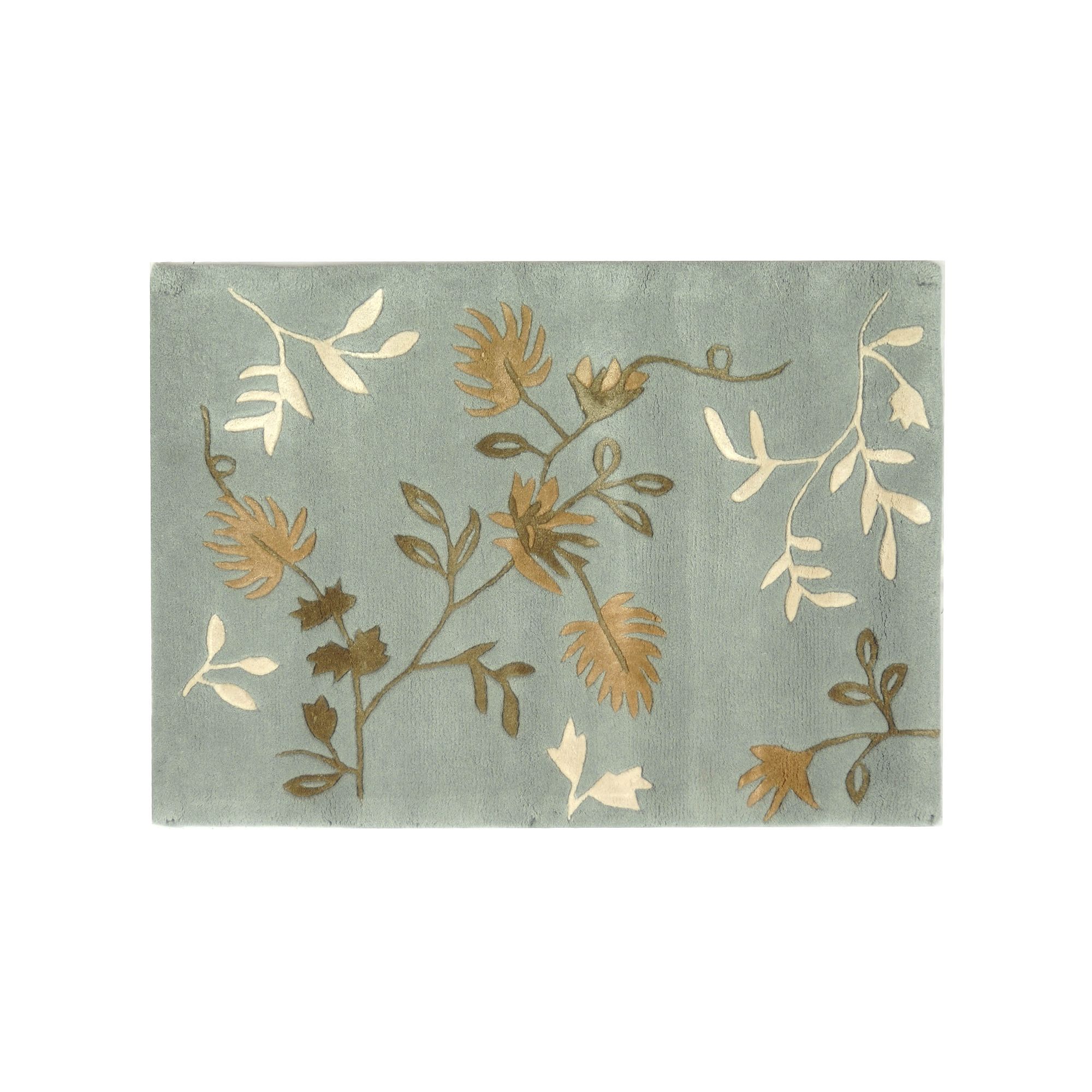 Safavieh Soho Leaves Wool Rug, Light Blue