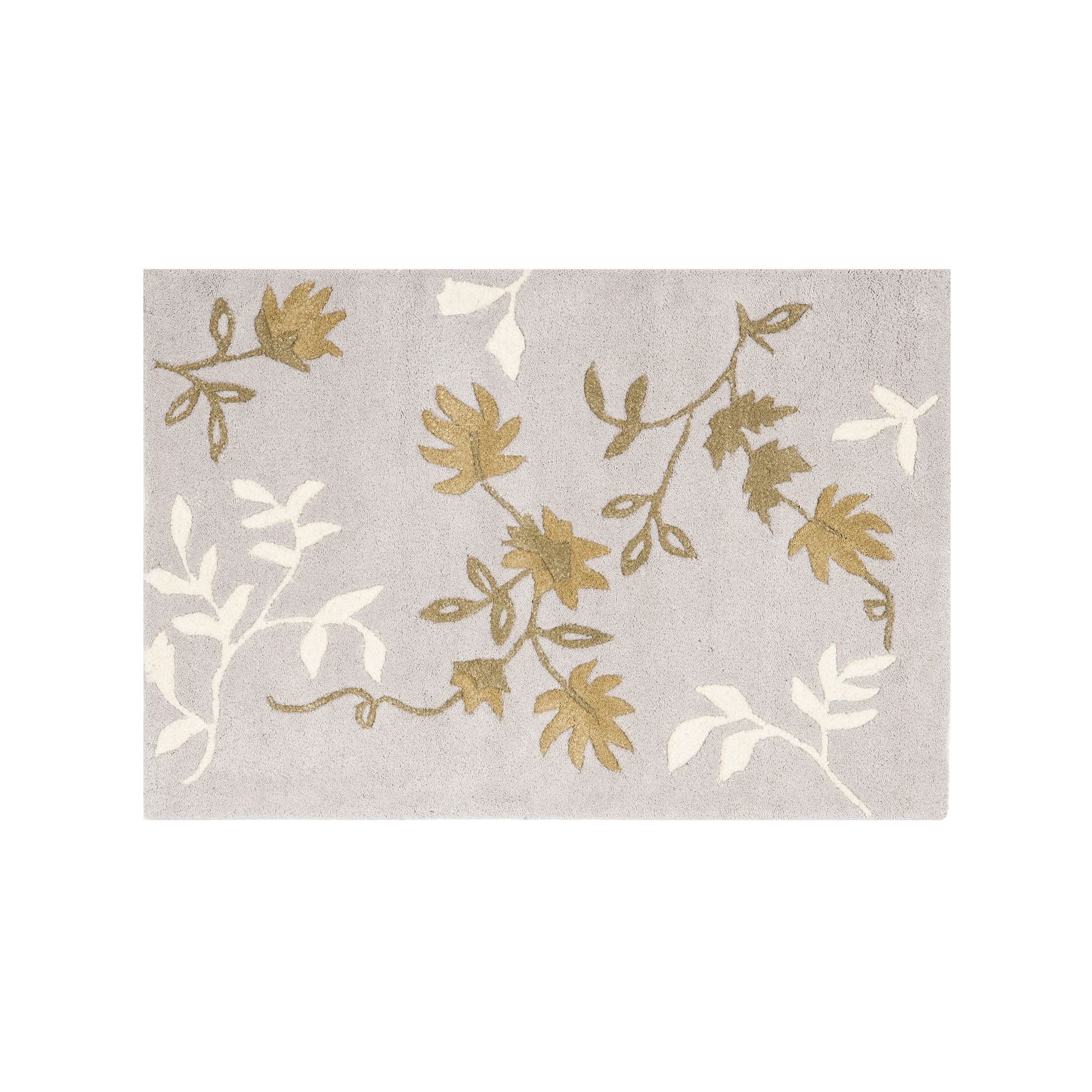 Safavieh Soho Leaves Wool Rug, Light Gray