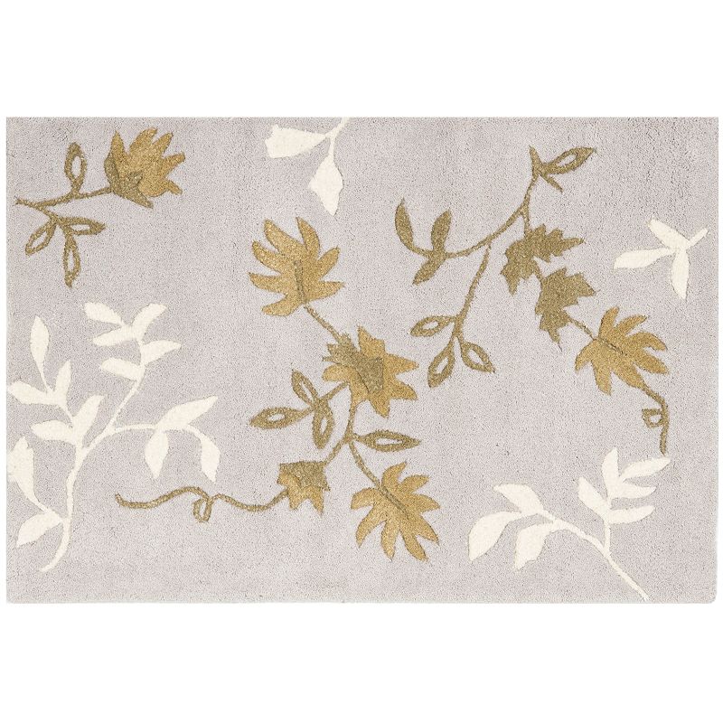 Safavieh Soho Leaves Wool Rug, Grey, 7.5X9.5 Ft