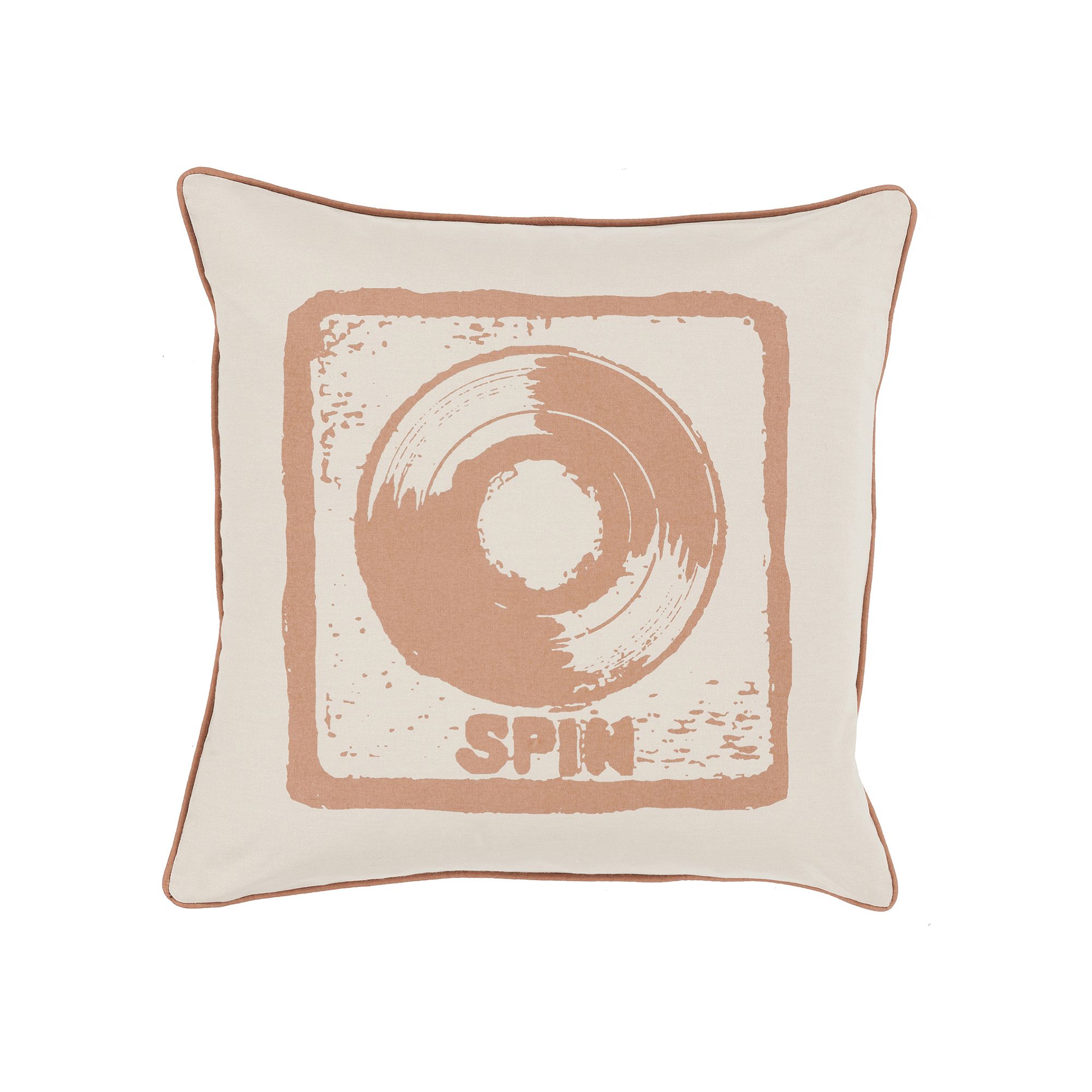 Decor 140 Turntable Throw Pillow, Light Orange