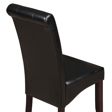 Simpli Home Cosmopolitan Deluxe Tufted Parson Chair 2-piece Set