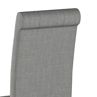 Simpli Home Cosmopolitan Deluxe Tufted Parson Chair 2-piece Set 