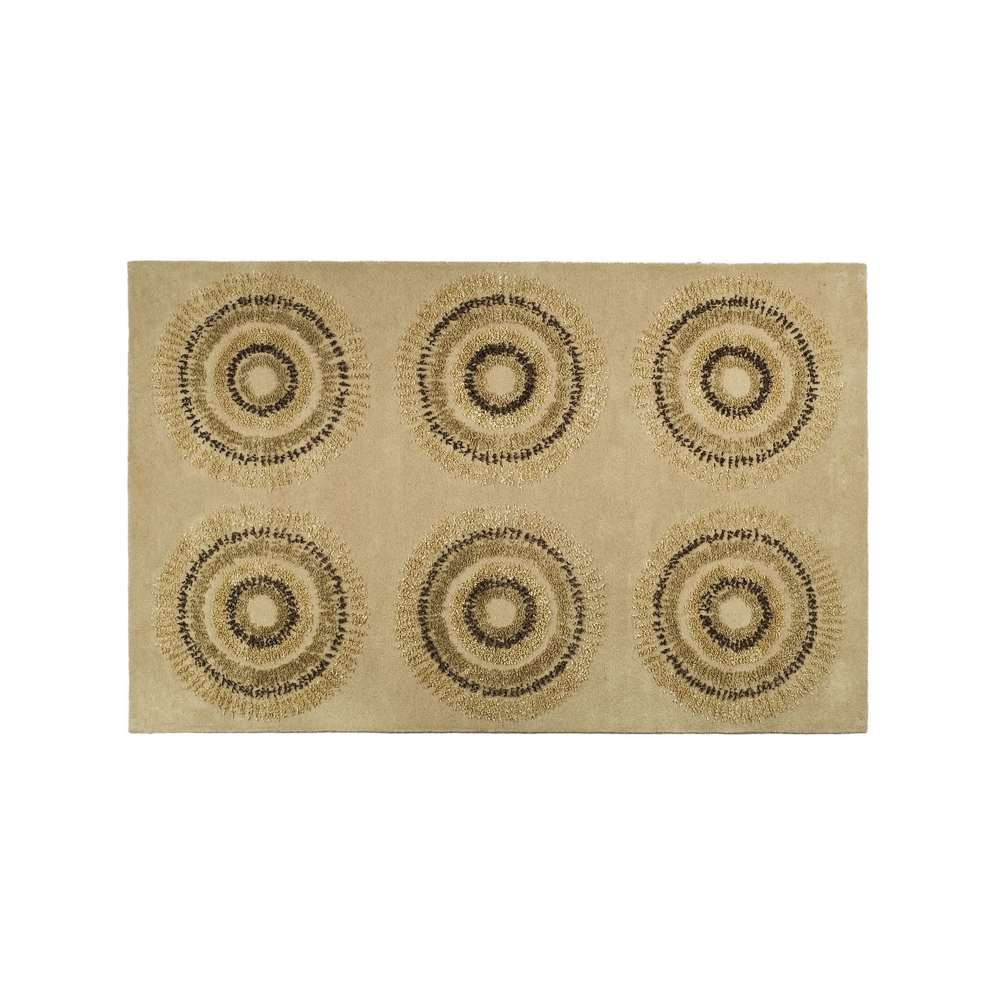 Safavieh Soho Artistic Circles Wool Rug, Beige Gold