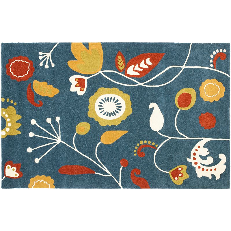 Safavieh Soho Floral Collage Rug, Blue, 7.5X9.5 Ft