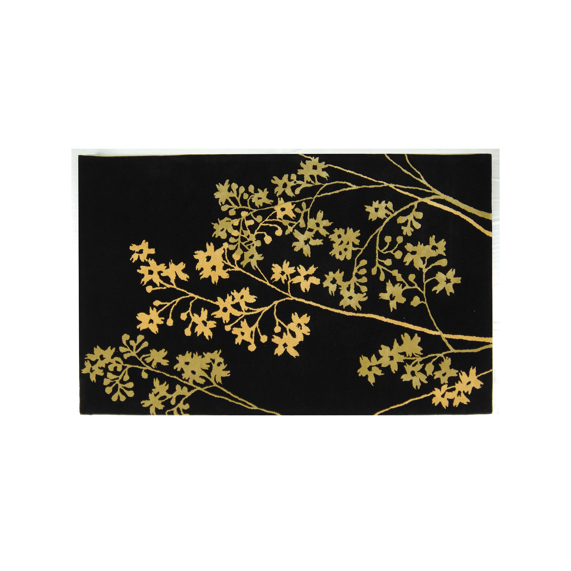 Safavieh Soho Floral Wool Rug, Black Lime