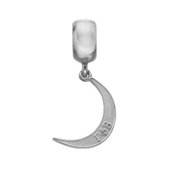 LogoArt Gamma Phi Beta Sterling Silver Sorority Crescent Moon Charm