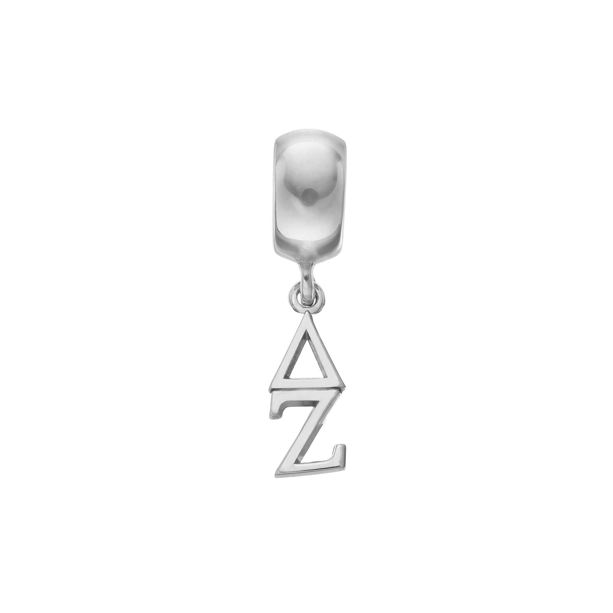 LogoArt Sterling Silver Delta Zeta Sorority Charm, Womens, Grey