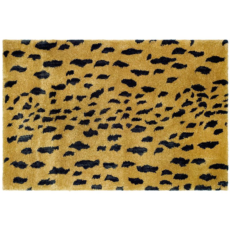 Safavieh Soho Animal Print Wool Rug, Beig/Green, 5X8 Ft