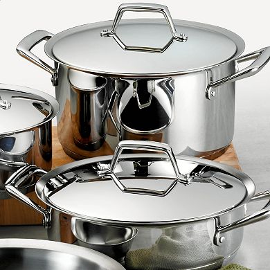 Tramontina Gourmet Prima Tri-Ply Stainless Steel 10-pc. Cookware Set