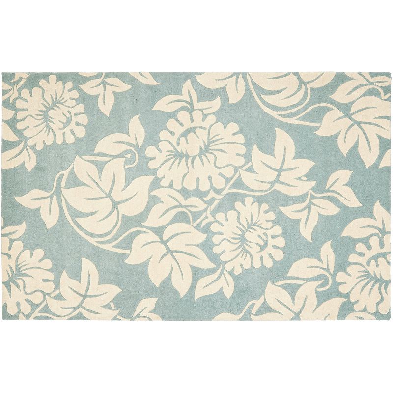 Safavieh Soho Floral Diamond Rug, Blue, 5X8 Ft