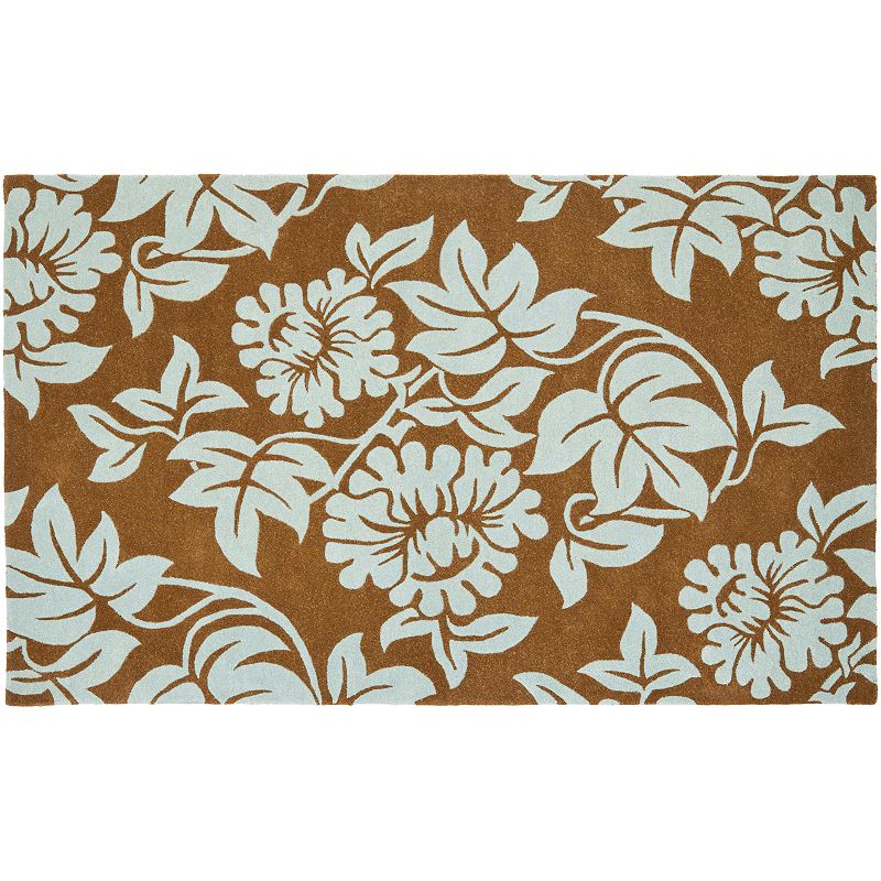 Safavieh Soho Floral Diamond Rug, Brown, 5X8 Ft