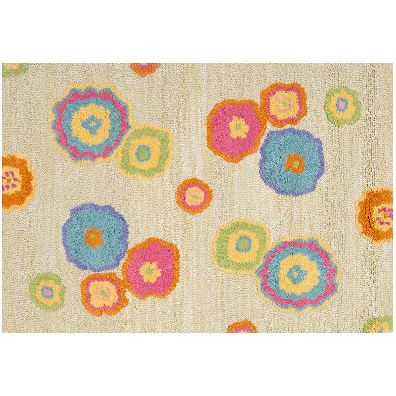 Safavieh Kids Floral Medley Rug, Lt Green, 6Ft Rnd