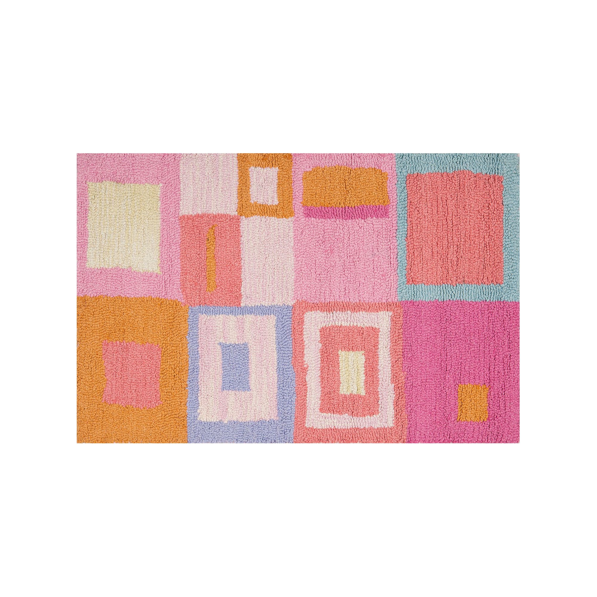 Safavieh Kids Squares Rug, Pink Team