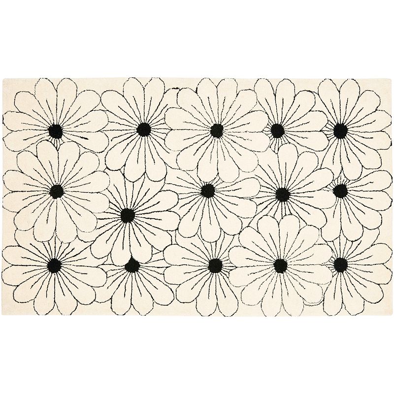 Safavieh Soho Floral Rug, White, 5X8 Ft