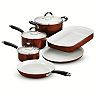 tramontina simple cooking nonstick cookware set 9 piece