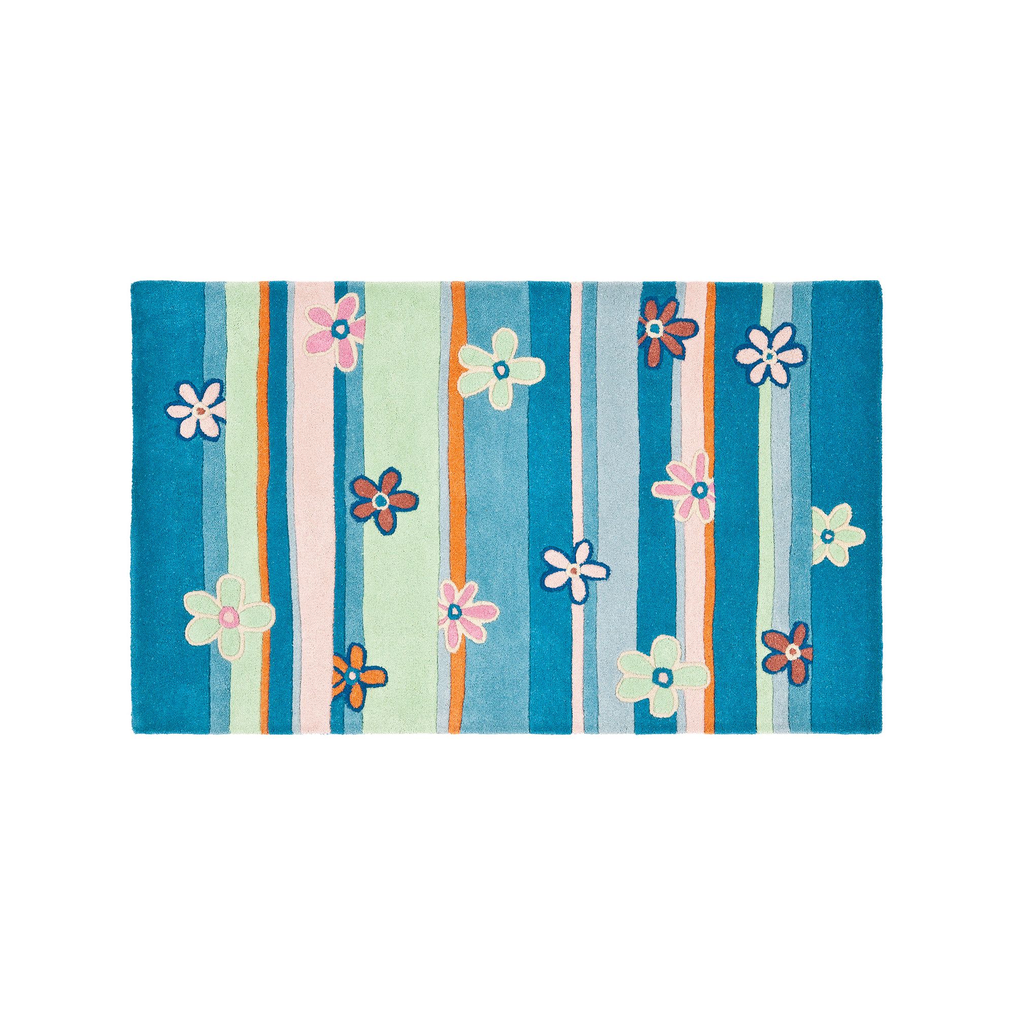 Safavieh Kids Forget Me Nots Rug, Blue Team