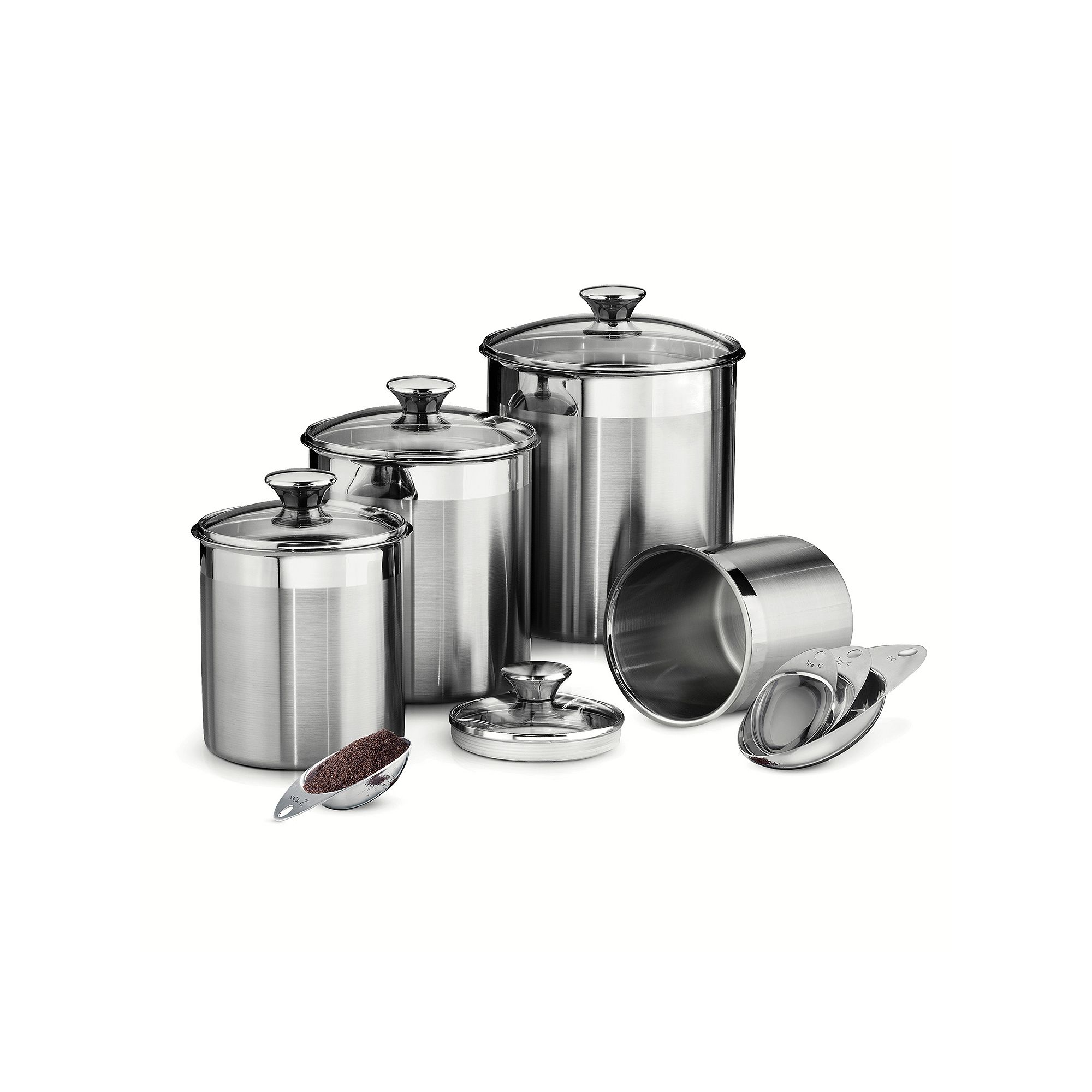 Tramontina Gourmet 8-pc. Stainless Steel Kitchen Canister Set