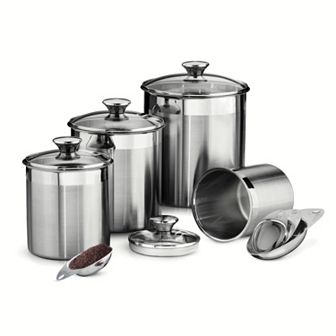 Tramontina Gourmet 8 pc Stainless Steel Kitchen Canister Set