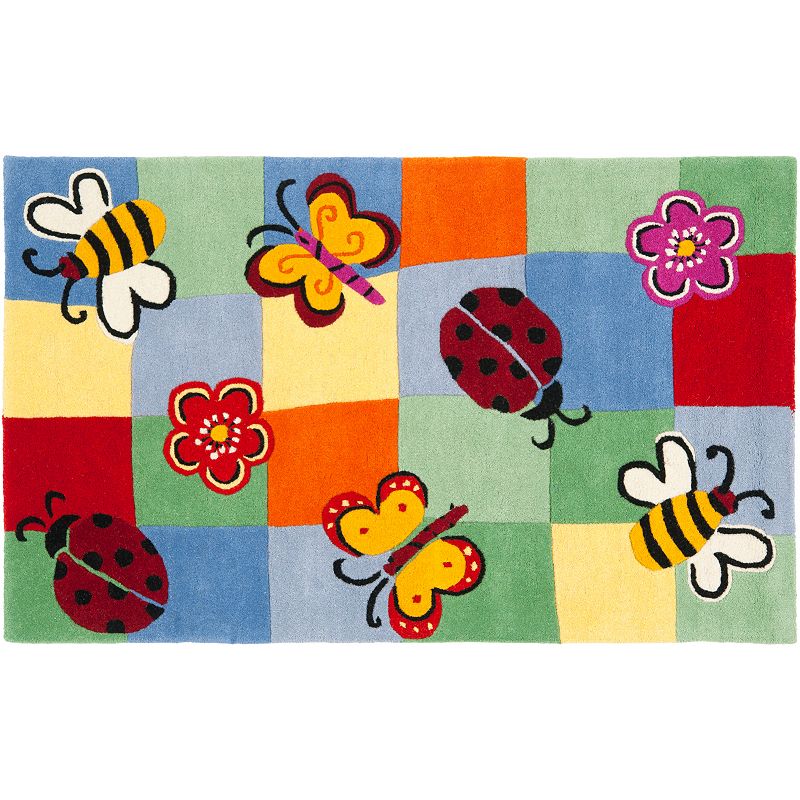 Safavieh Kids Bug Off Rug, Multicolor, 6X9 Ft