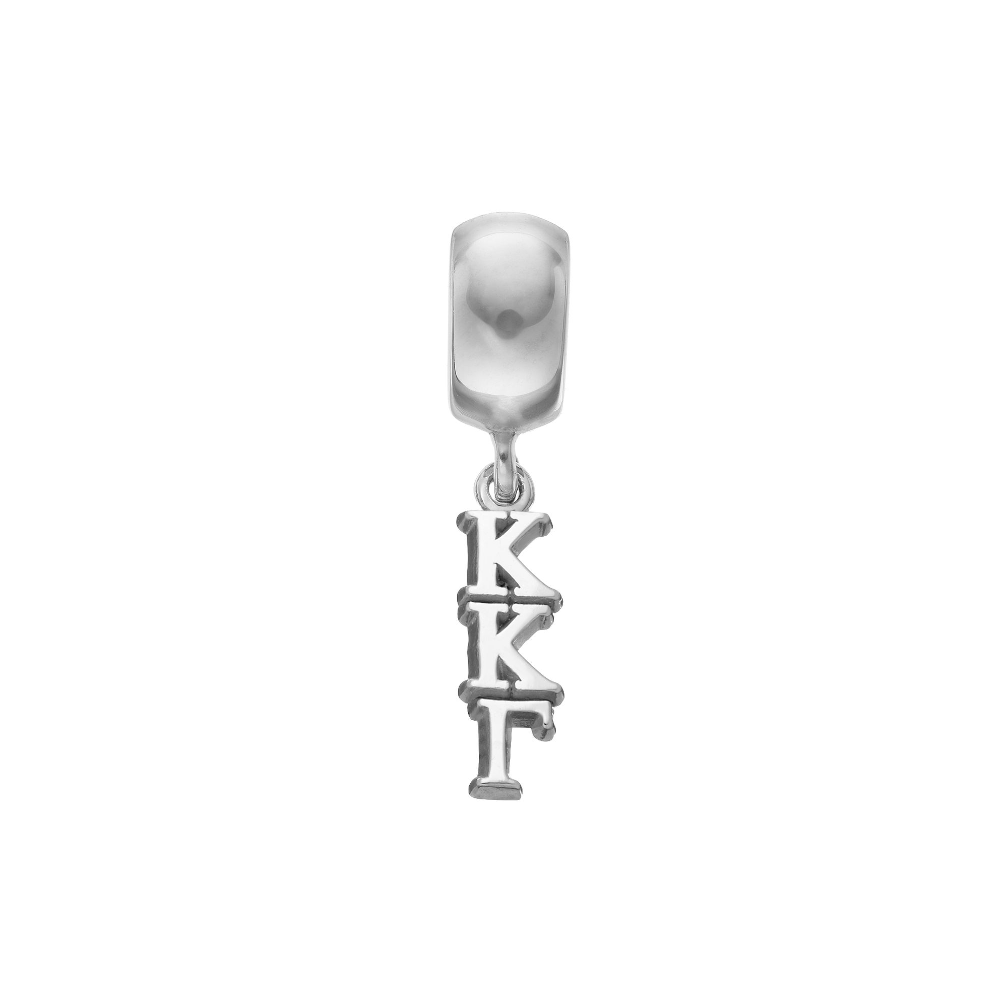 LogoArt Sterling Silver Kappa Kappa Gamma Sorority Charm, Womens, Grey
