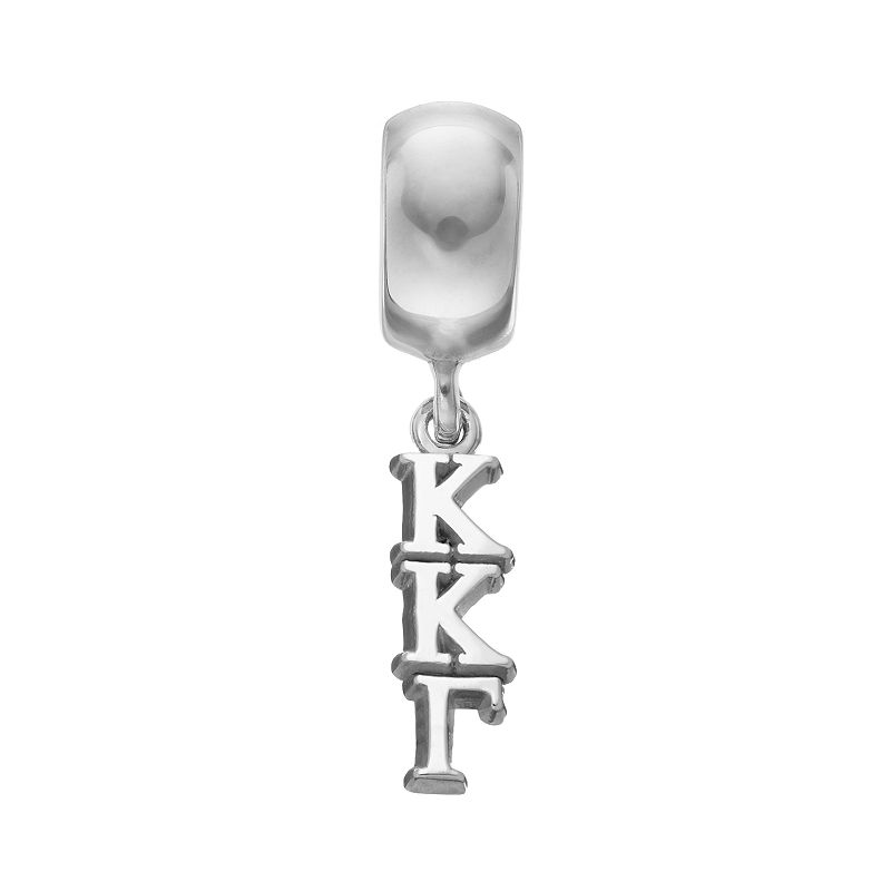 LogoArt Sterling Silver Kappa Kappa Gamma Sorority Charm, Womens, Grey