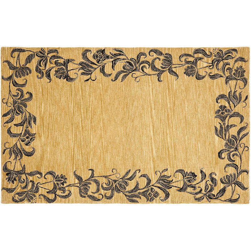 Safavieh Soho Floral Frame Rug, Yellow, 7.5X9.5 Ft