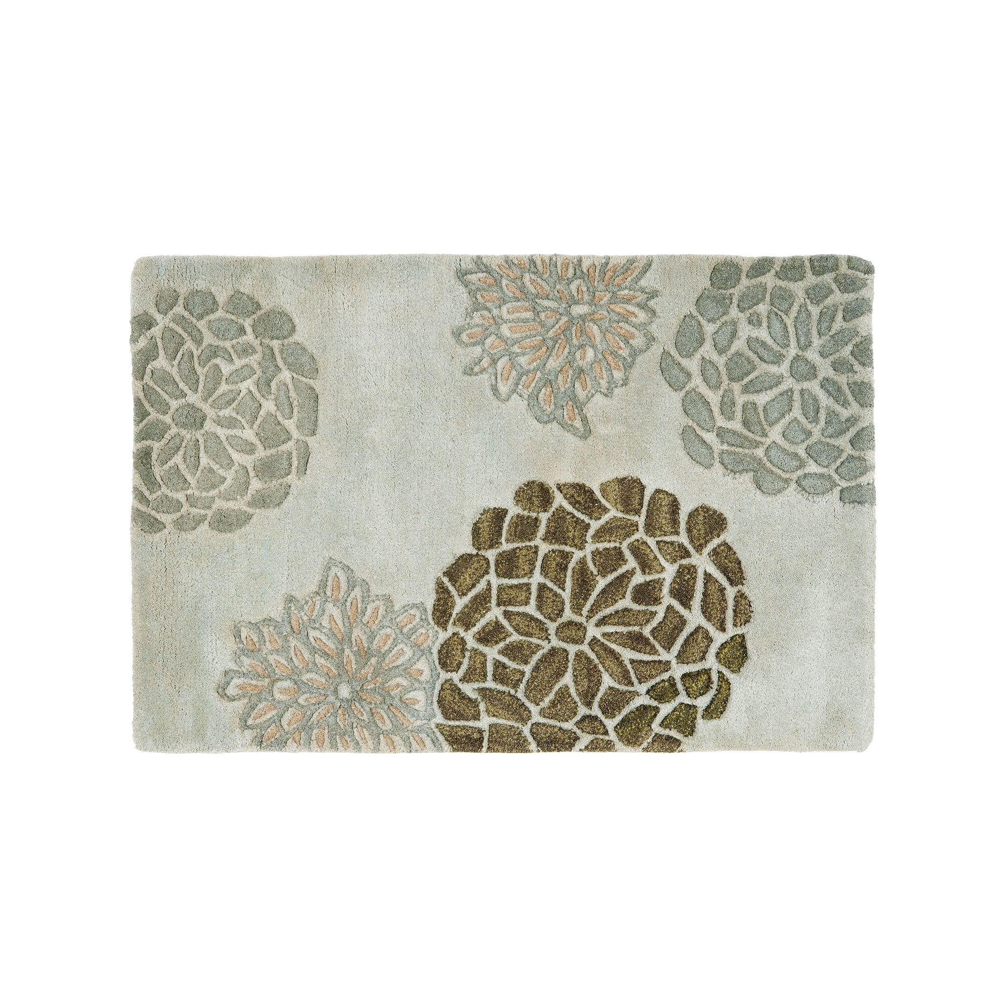 Safavieh Soho Floral Print Wool Rug, Light Gray