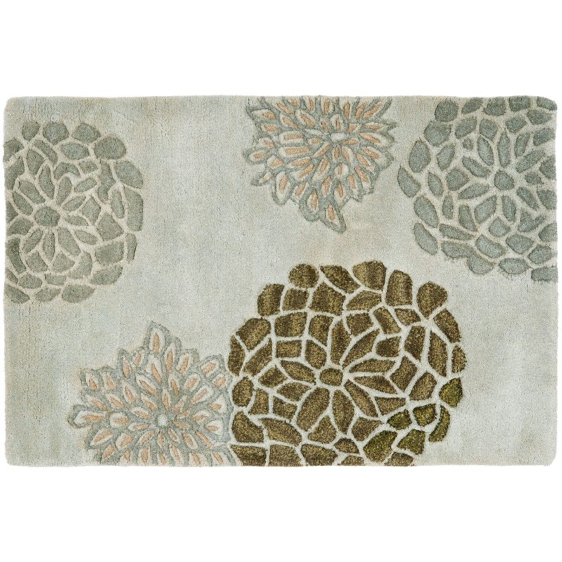 Safavieh Soho Floral Print Wool Rug, Grey, 7.5X9.5 Ft