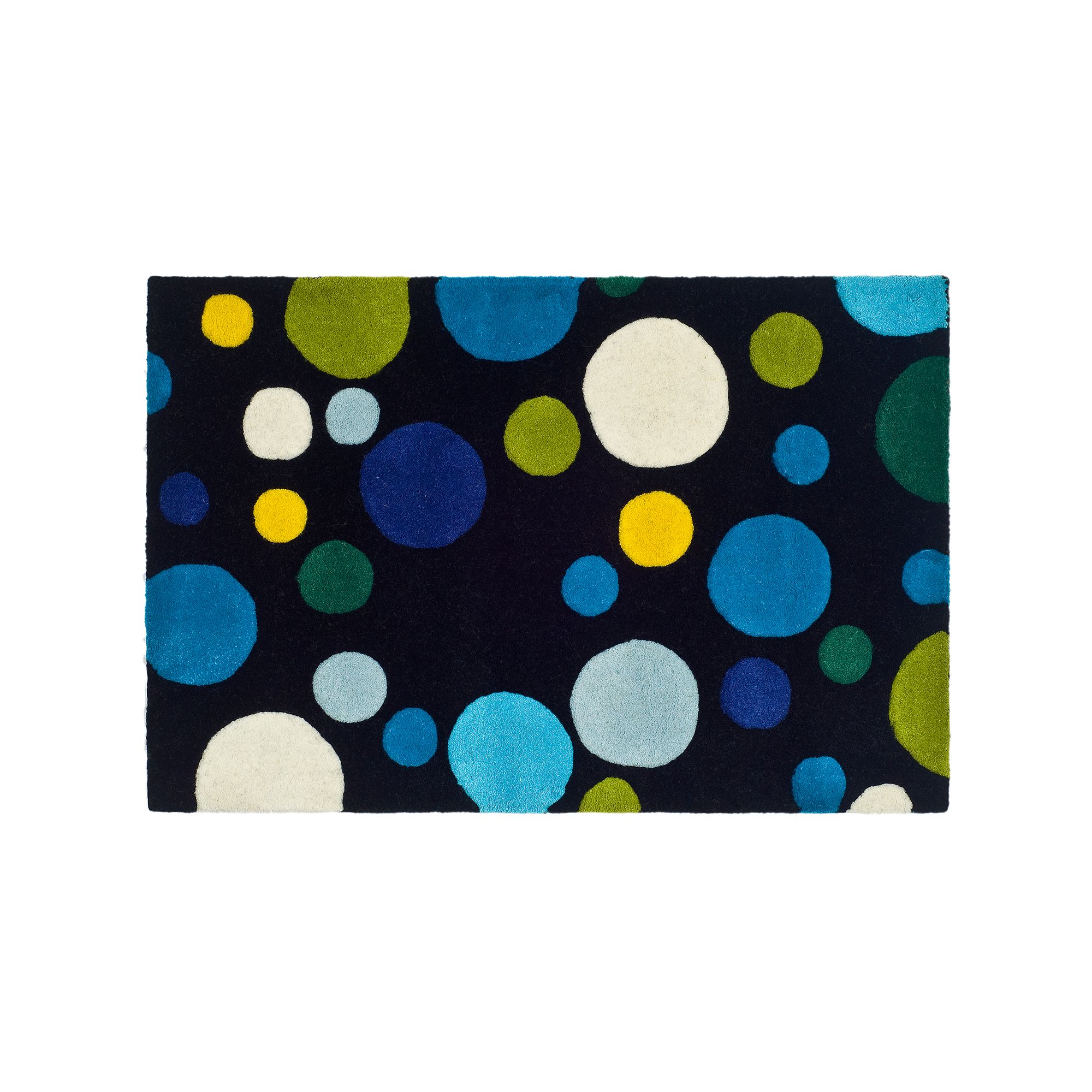 Safavieh Soho Polka Dot Wool Rug, Black Team