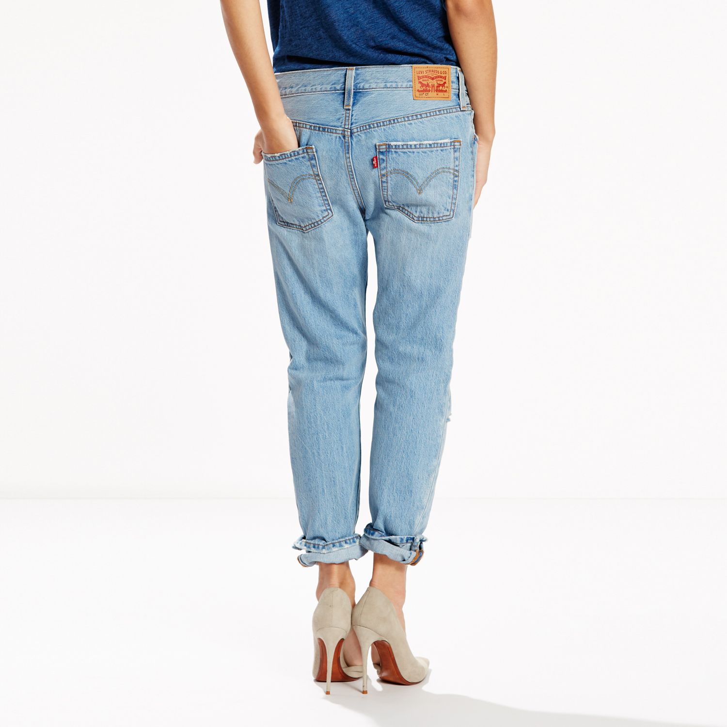 levi's 501 ct womens boyfriend jeans