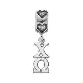 LogoArt Chi Omega Sterling Silver Sorority Charm