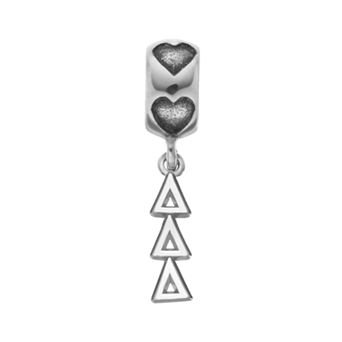 LogoArt Sterling Silver Delta Delta Delta Sorority Symbol Charm