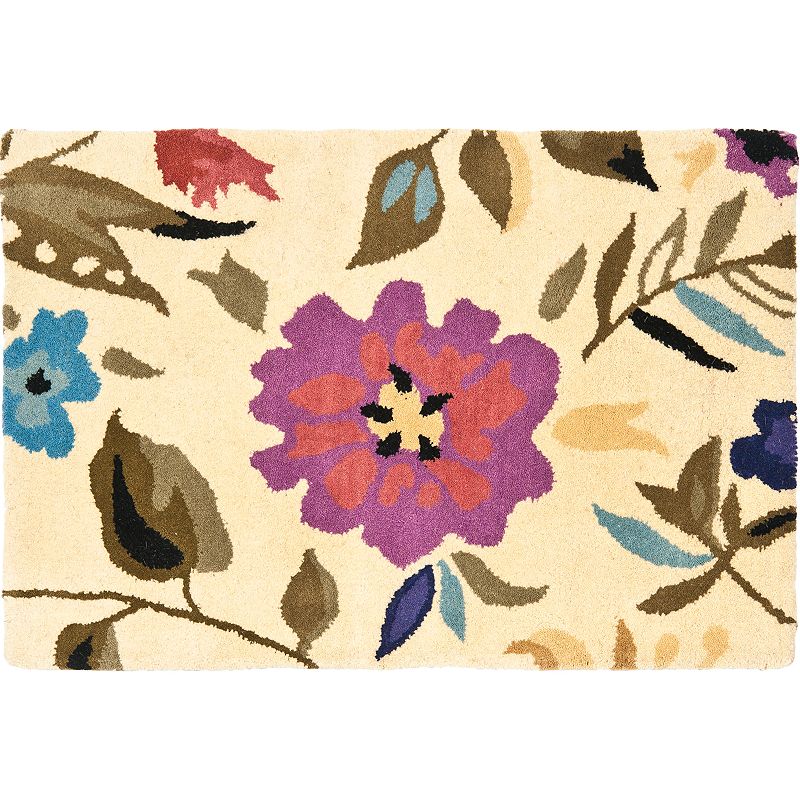 Safavieh Soho Ivory Multi Floral Rug, White, 5X8 Ft