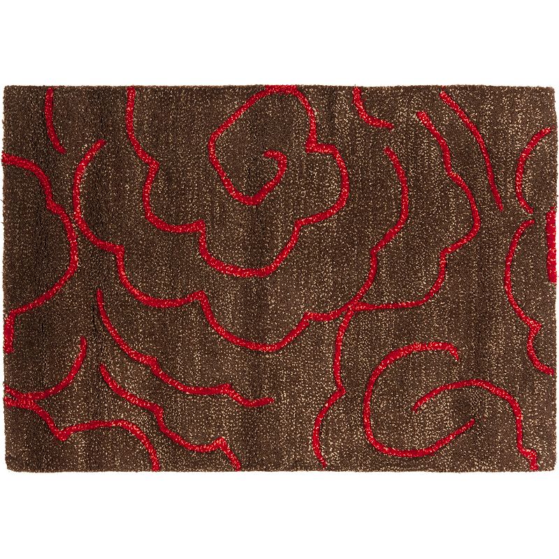 Safavieh Soho Abstract Floral Rug, Brown, 5X8 Ft