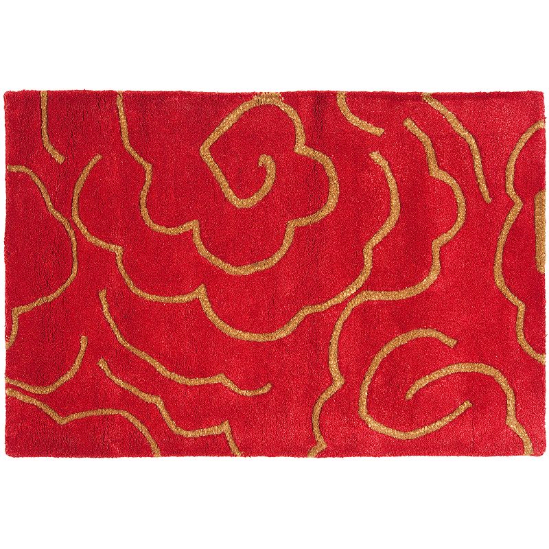 Safavieh Soho Abstract Floral Rug, Red, 5X8 Ft