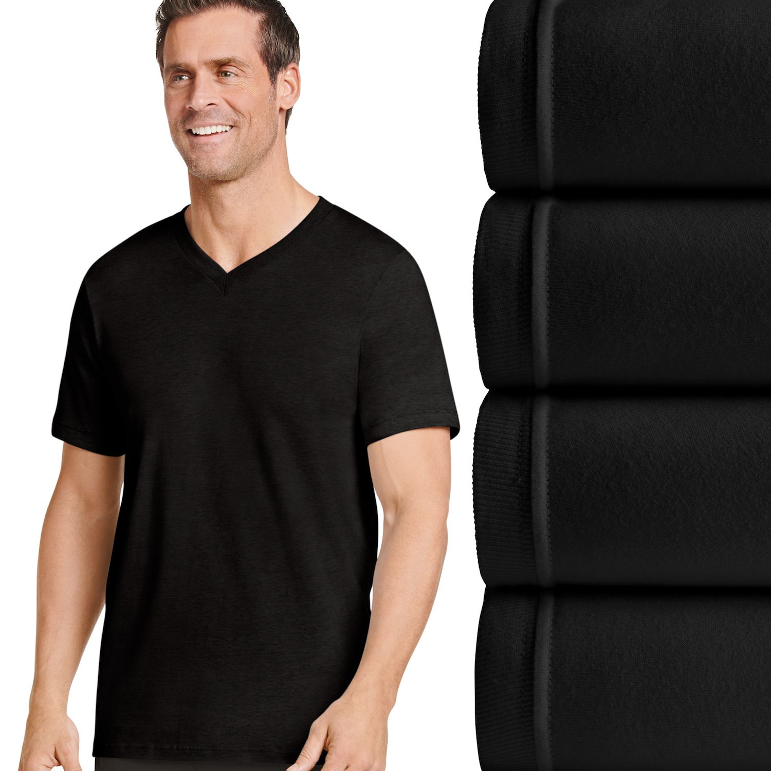 jockey slim fit v neck